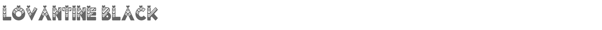 Lovantine Lovantine Black.ttf font preview